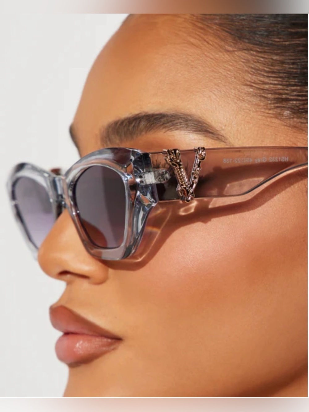 Grey Cat-Eye Sunglasses - Picture 2 of 2